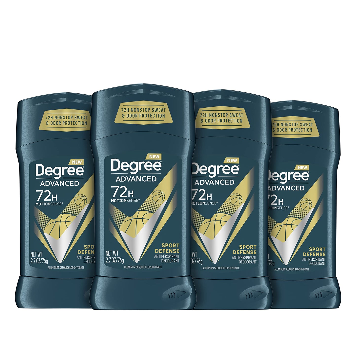 Degree Men Advanced Antiperspirant Deodorant 4 Count Sport Defense 72-Hour Sweat and Odor Protection Antiperspirant For Men With MotionSense Beauty and Personal Care Degree