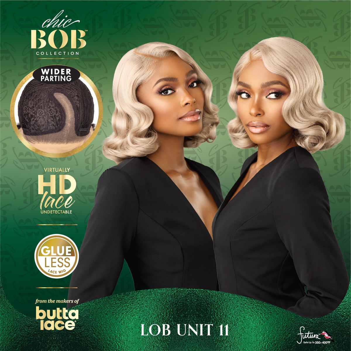 Sensationnel Chicbob Lace Frontwig-Lob Unit 11, LIGHTASHBROWN