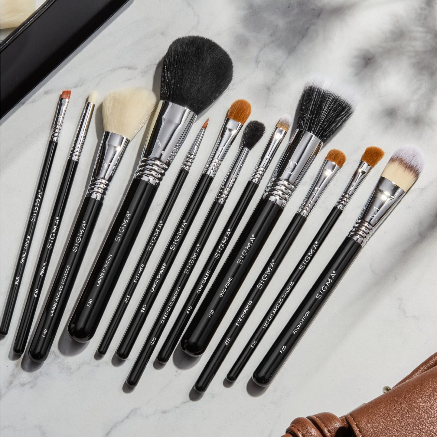 Sigma Beauty Essential Makeup Brushes Set - Professional Grade Makeup Brush Set with Premium Fibers and Sleek, Durable Handles for Face & Eyes Beauty & Personal Care Sigma Beauty