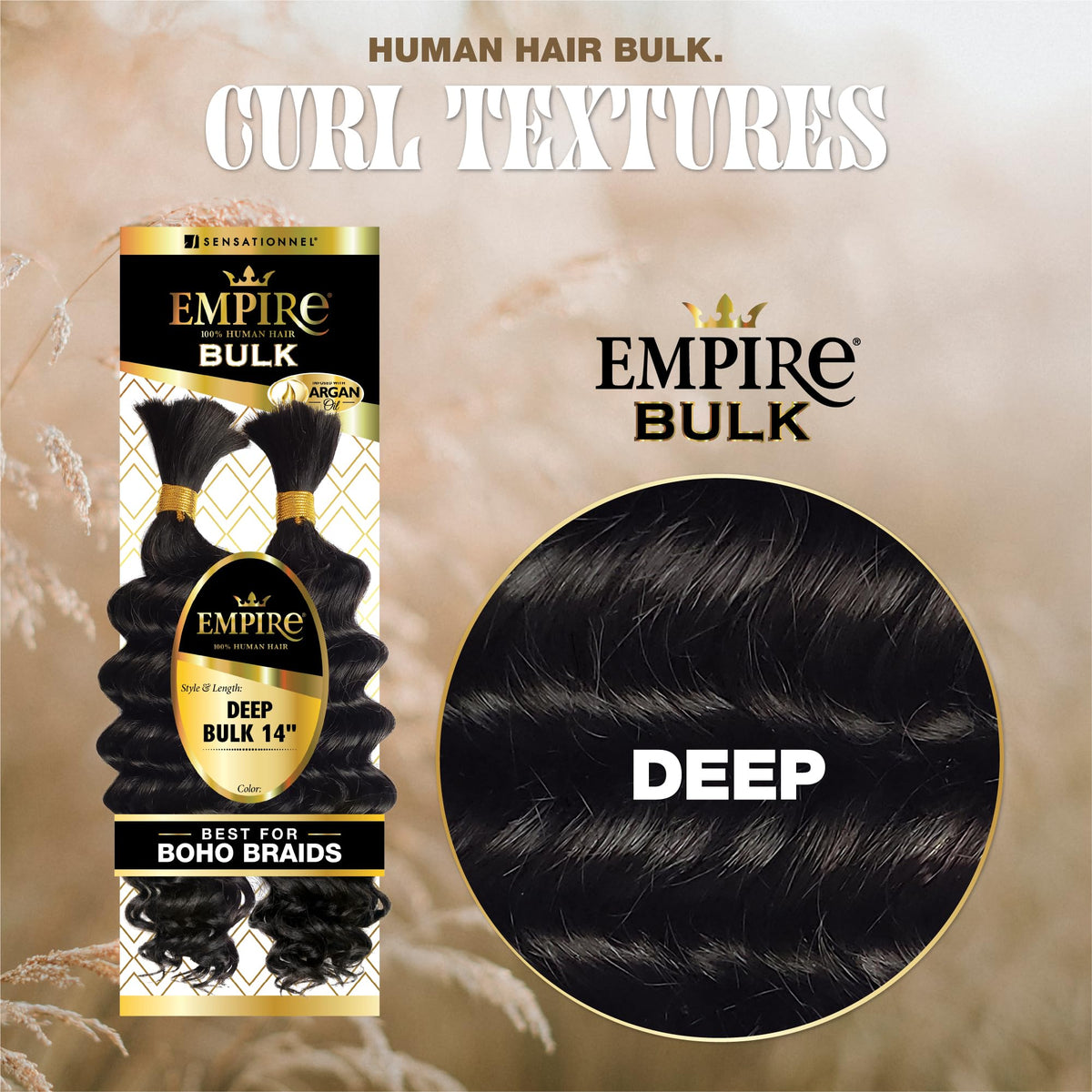 Sensationnel Empire Bulk Braiding-Deep,1 pack 14 inch, RED