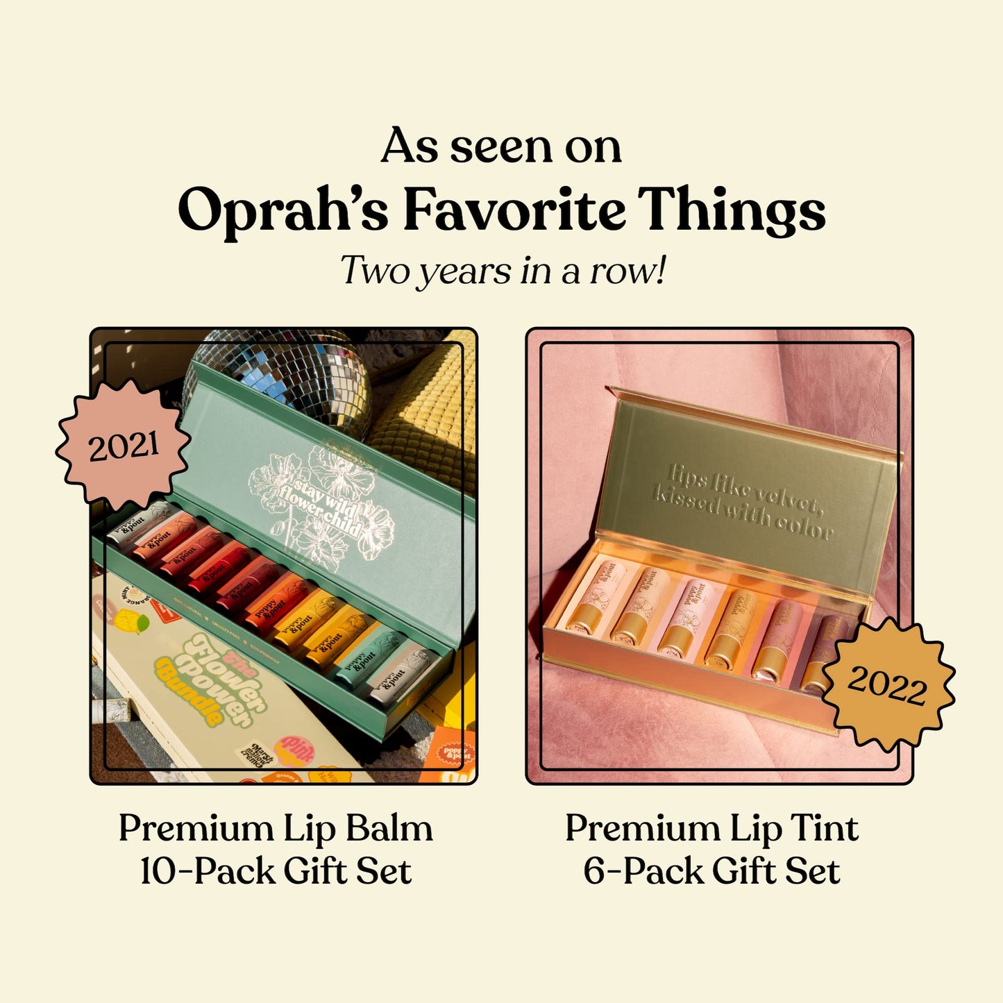 Jumbo Lip Balm Gift Set (3-Pack, Top Flavors) - Poppy & Pout All Natural Lip Balms & Moisturizers - Hydrates with Beeswax, Vitamin E, Organic Coconut Beauty and Personal Care Poppy & Pout