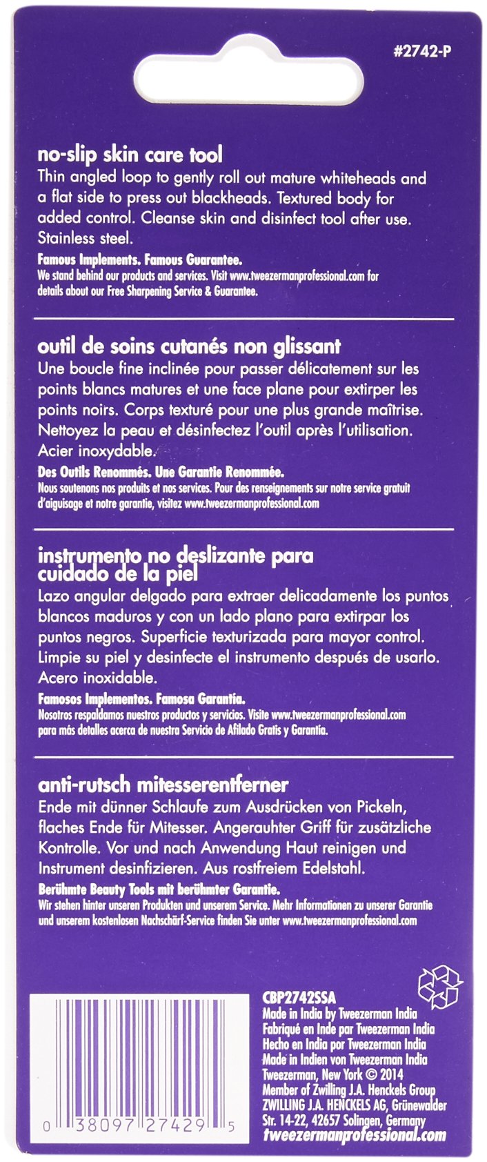 Tweezerman No Slip Skin Care Tool Beauty & Personal Care Tweezerman