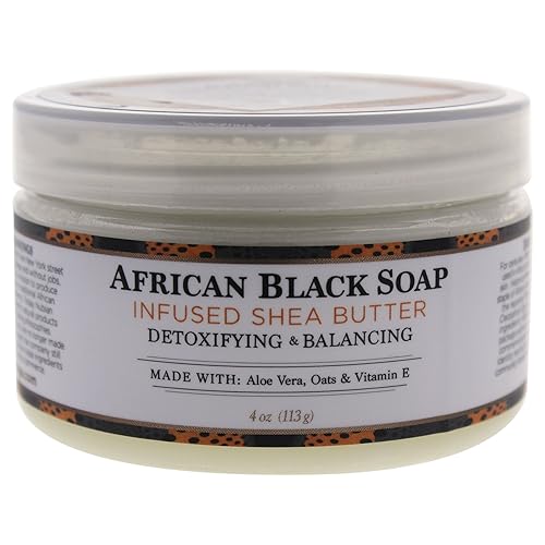 Shea Butter Infused with African Black Soap Extract by Nubian Heritage for Unisex - 4 oz Lotion Beauty & Personal Care Nubian Heritage