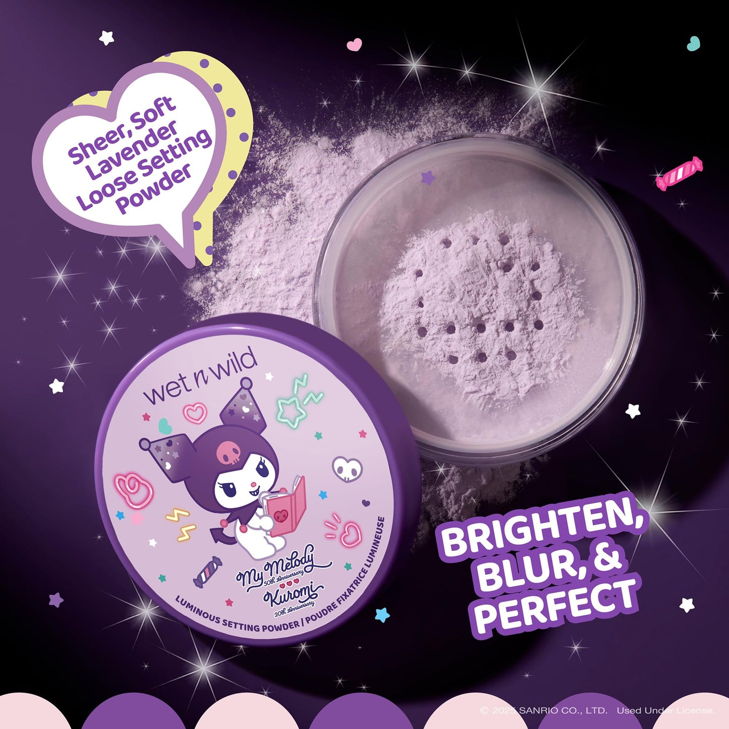 wet n wild My Melody and Kuromi Luminous Loose Setting Powder - Moody Cutie Beauty & Personal Care wet n wild