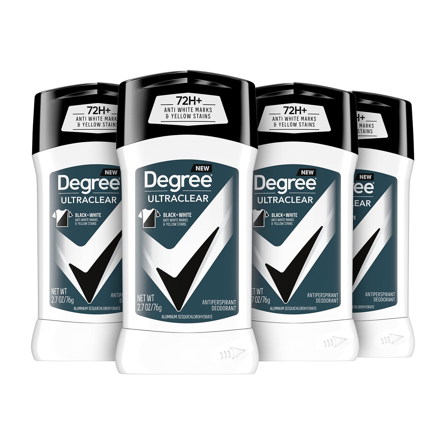 Degree Men UltraClear Antiperspirant Deodorant Black + White 4 count 72-Hour Sweat & Odor Protection Antiperspirant For Men With MotionSense Beauty and Personal Care Degree