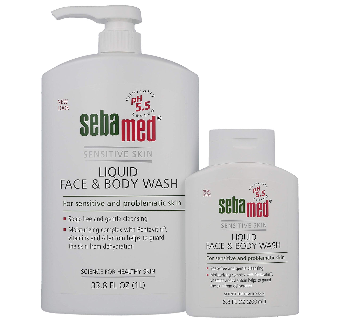 SEBAMED Liquid Face and Body Wash (1 Liter) (1L + 200mL Bundle) Beauty & Personal Care SEBAMED