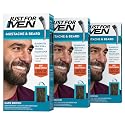 Just For Men Mustache & Beard, Beard Dye for Men with Brush Included, With Keratin Biotin Aloe and Coconut Oil for Healthy Facial Hair - Dark Brown Beauty & Personal Care Just for Men