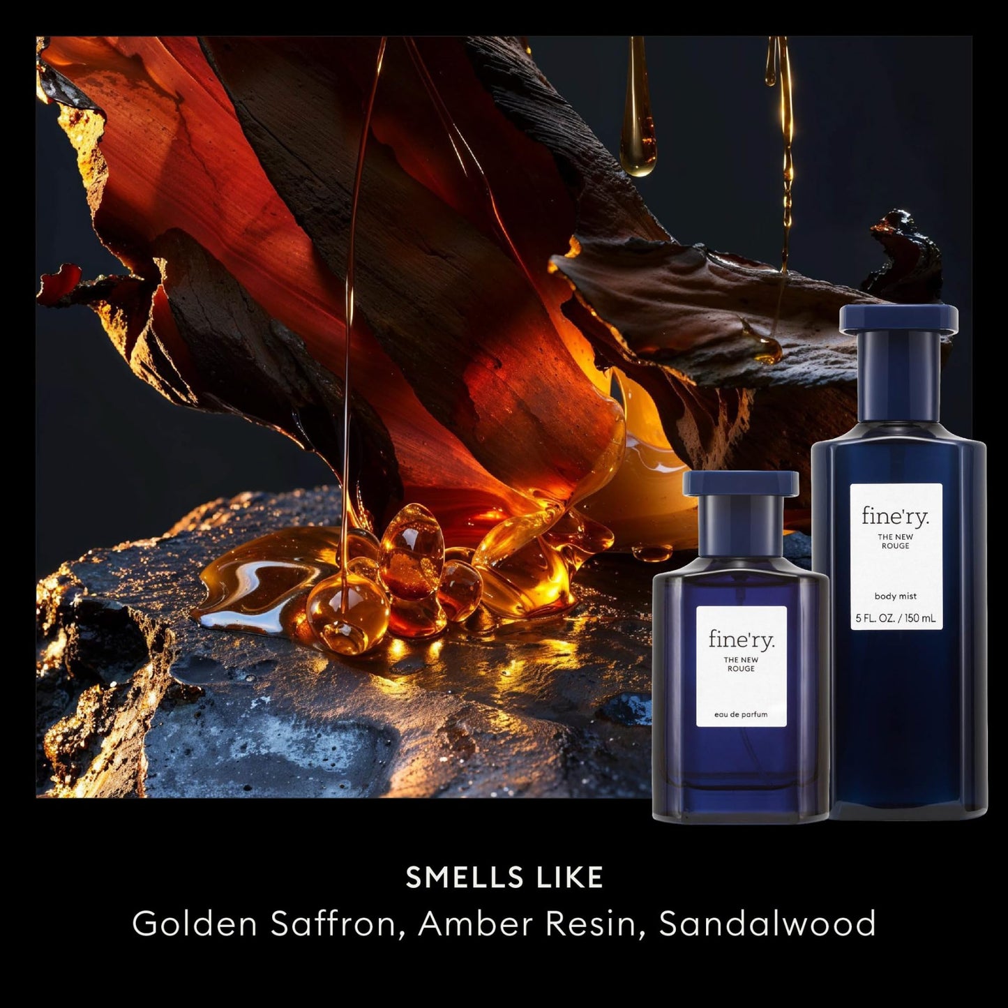 Fine'ry The New Rouge Eau De Parfum & Body Mist Gift Set | Warm & Spicy Notes Of Saffron, Amber & Sandalwood | Fine Mist Spray & Perfume For Women | Beauty & Personal Care Fine'ry