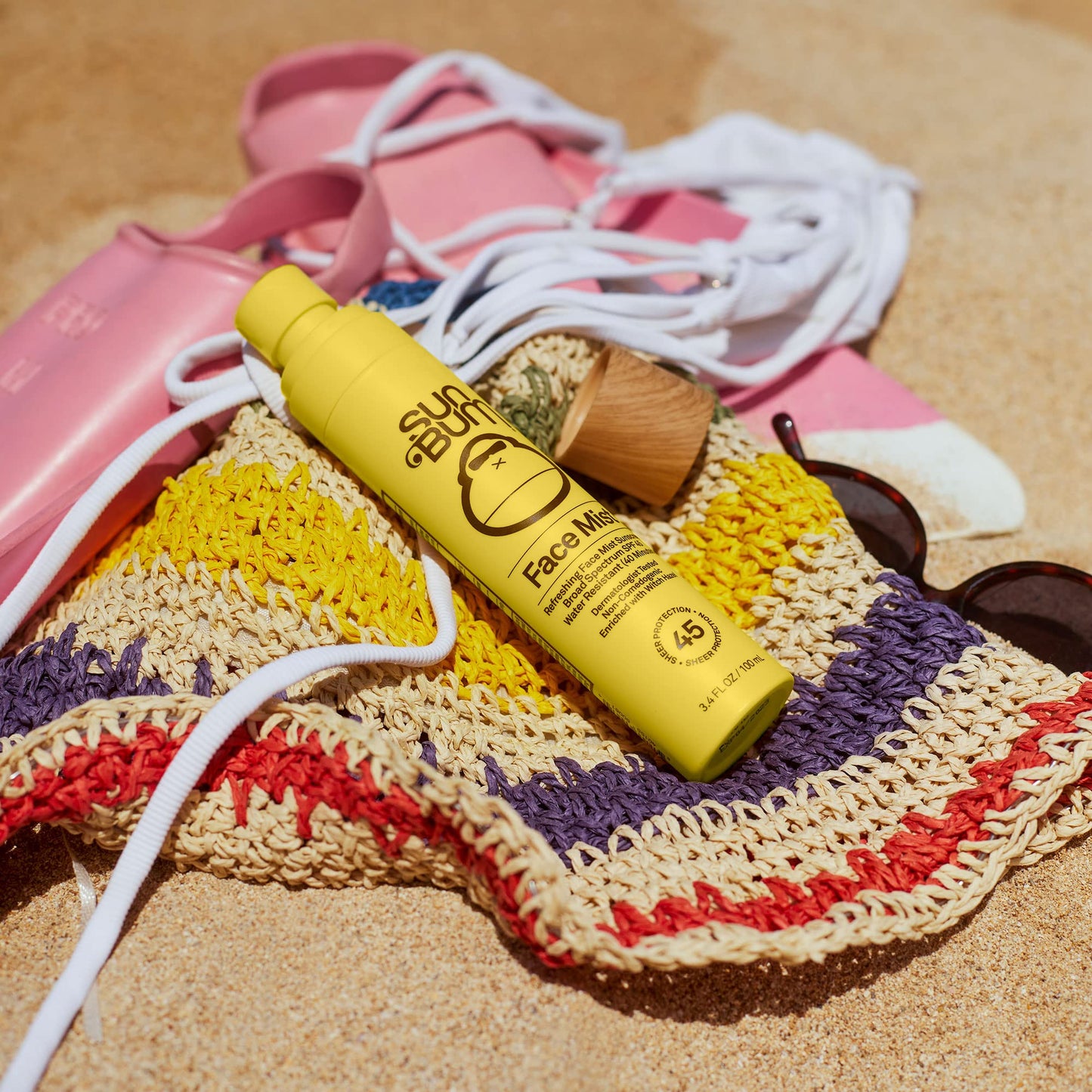 Sun Bum Original SPF 45 Sunscreen Mist - Broad Spectrum Moisturizing Facial Sunscreen Spray with Vitamin E - Hawaii 104 Act Compliant (Made without Beauty and Personal Care Sun Bum