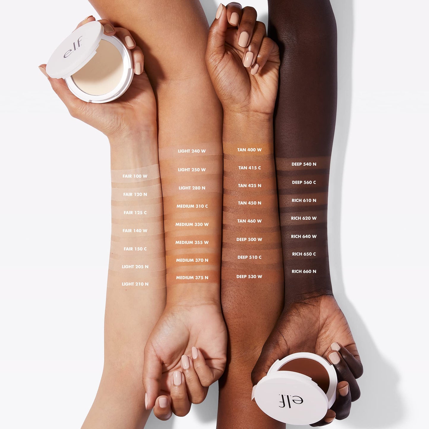 e.l.f. Camo Powder Foundation, Lightweight, Primer-Infused Buildable & Long-Lasting Medium-to-Full Coverage Foundation, Light 250 W Beauty & Personal Care e.l.f.