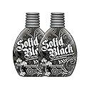 2 PACK Millennium Tanning SOLID BLACK 100X Dark Tanning Lotion Indoor Outdoor Tan Enhancing Silicone Bronzer Tanning Bed Lotion 13.5 Fl oz (400 ml) Beauty & Personal Care Millennium Tanning