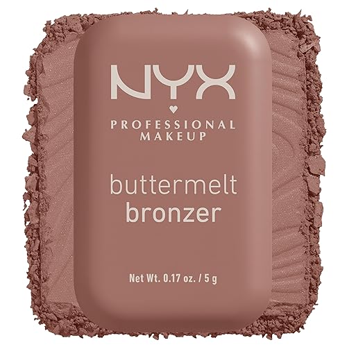 NYX PROFESSIONAL MAKEUP Matte Buttermelt Bronzer, Longwear Face Makeup with Up to 12 Hours of Wear, Vegan Formula - All Butta'D Up (Light Medium Beauty & Personal Care NYX PROFESSIONAL MAKEUP