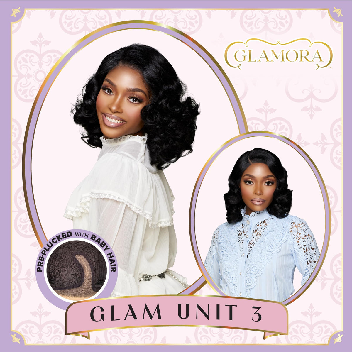 Sensationnel Glamora Lace Front Wig-Glam Unit 3, 2 DARKBROWN