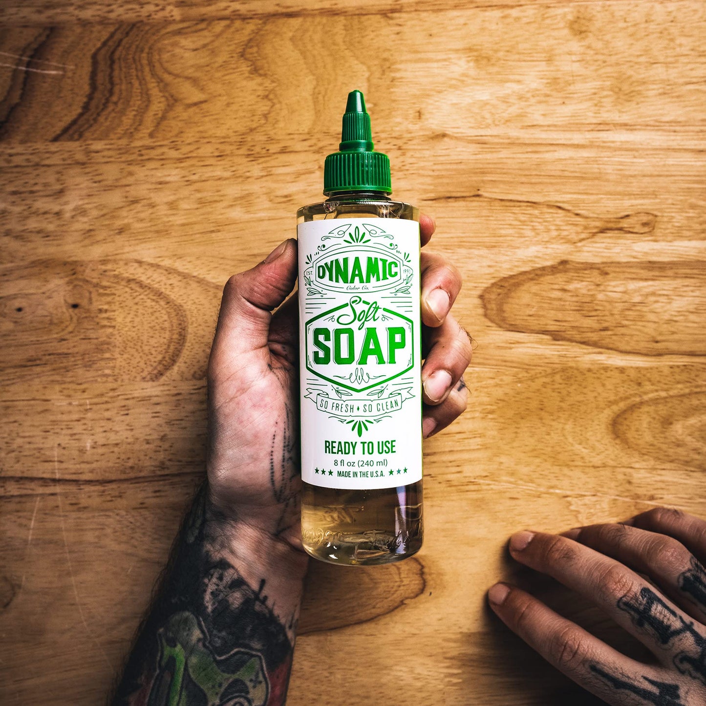 Dynamic Color Co - Soft Green Soap 8oz Bottle Beauty & Personal Care Dynamic Color Co