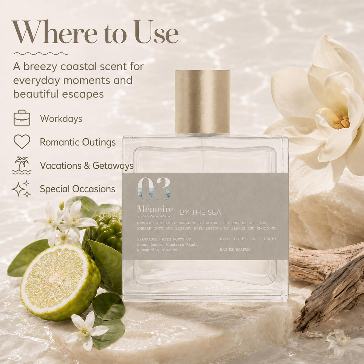 By The Sea 3.4 fl oz. Eau de Parfum by Memoire Archives