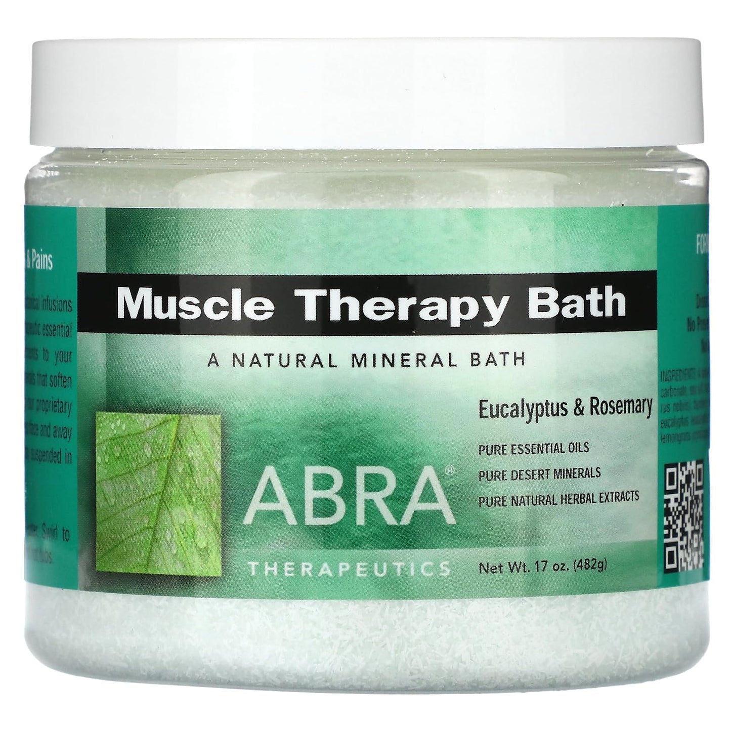 Abra Muscle Therapy Sea Salt Bath, Eucalyptus & Rosemary, 1 Pound Beauty and Personal Care Abra