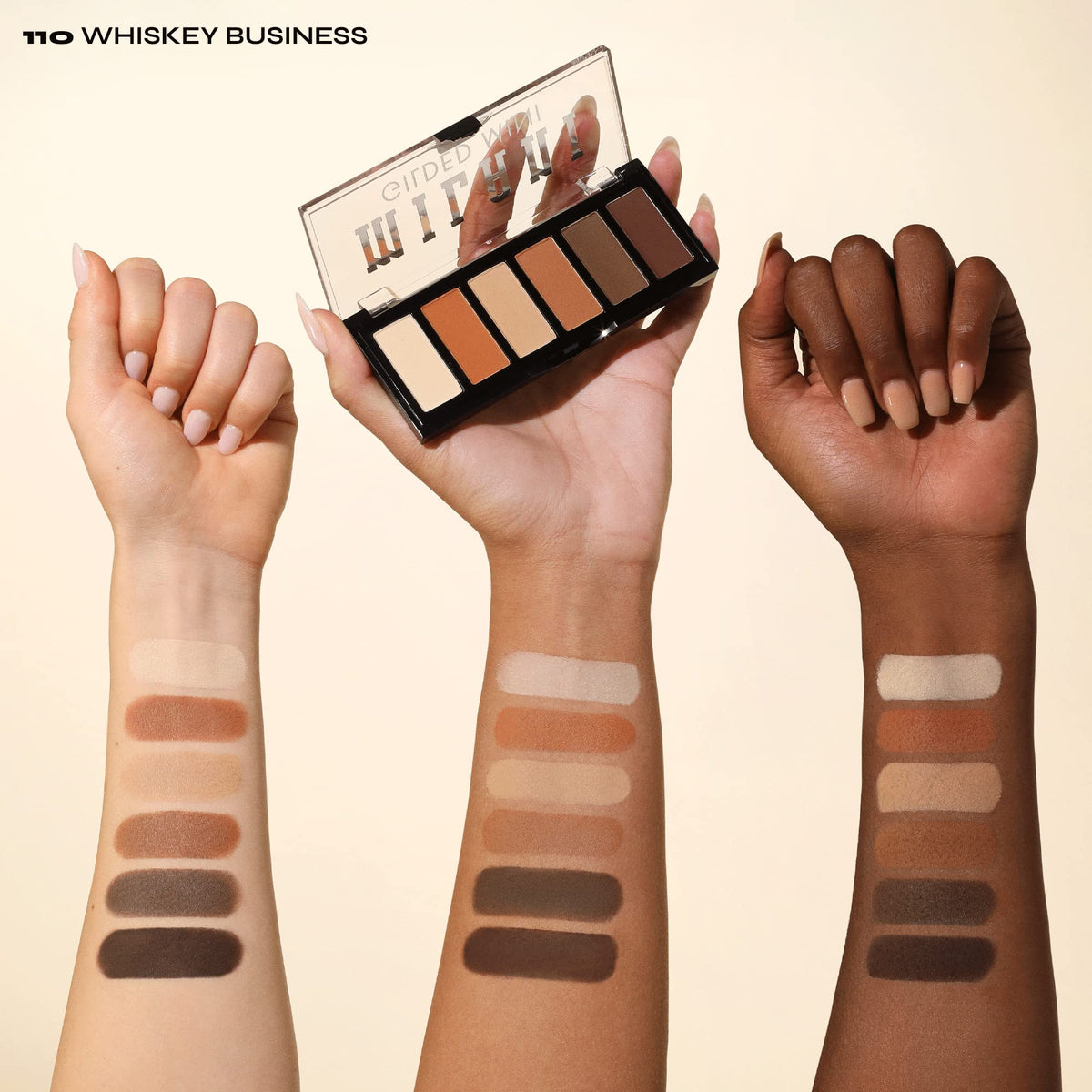 Milani Gilded Mini Eyeshadow Palette Matte Makeup - Whiskey Business