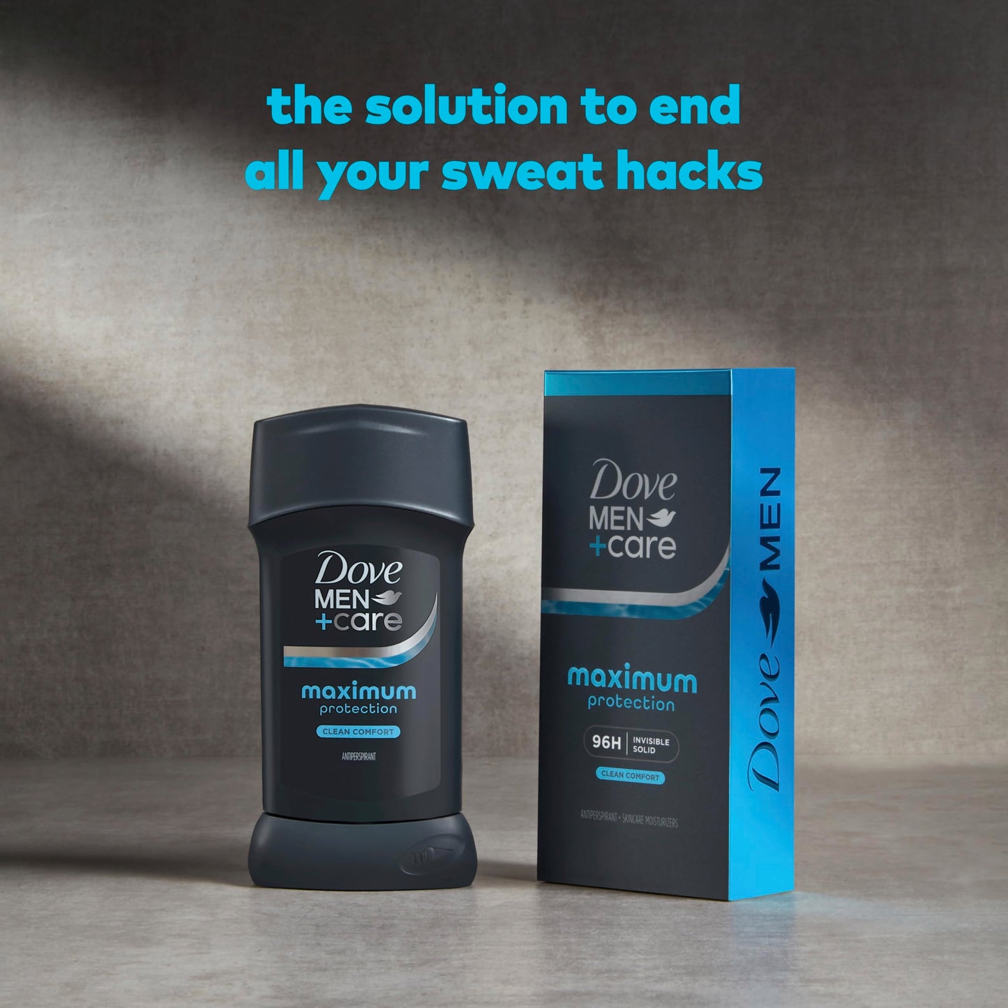 DOVE MEN + CARE Invisible Solid Stick Clean Comfort Maximum Protection Deodorant For Men 96-Hour Comfort 2.6 oz Beauty and Personal Care DOVE MEN + CARE