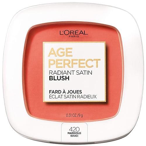 L’Oréal Paris Age Perfect Radiant Satin Blush with Camellia Oil, Marigold Beauty & Personal Care L'Oreal Paris