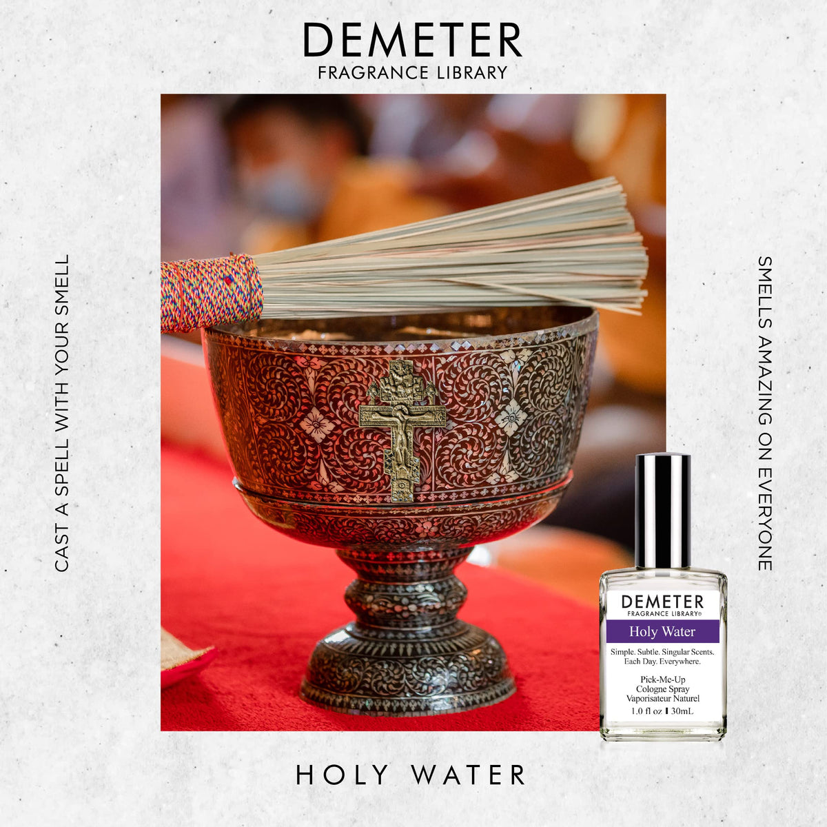 DEMETER Natural Perfume Spray Cologne for Women and Men, Holy Water, 1 oz Beauty & Personal Care DEMETER