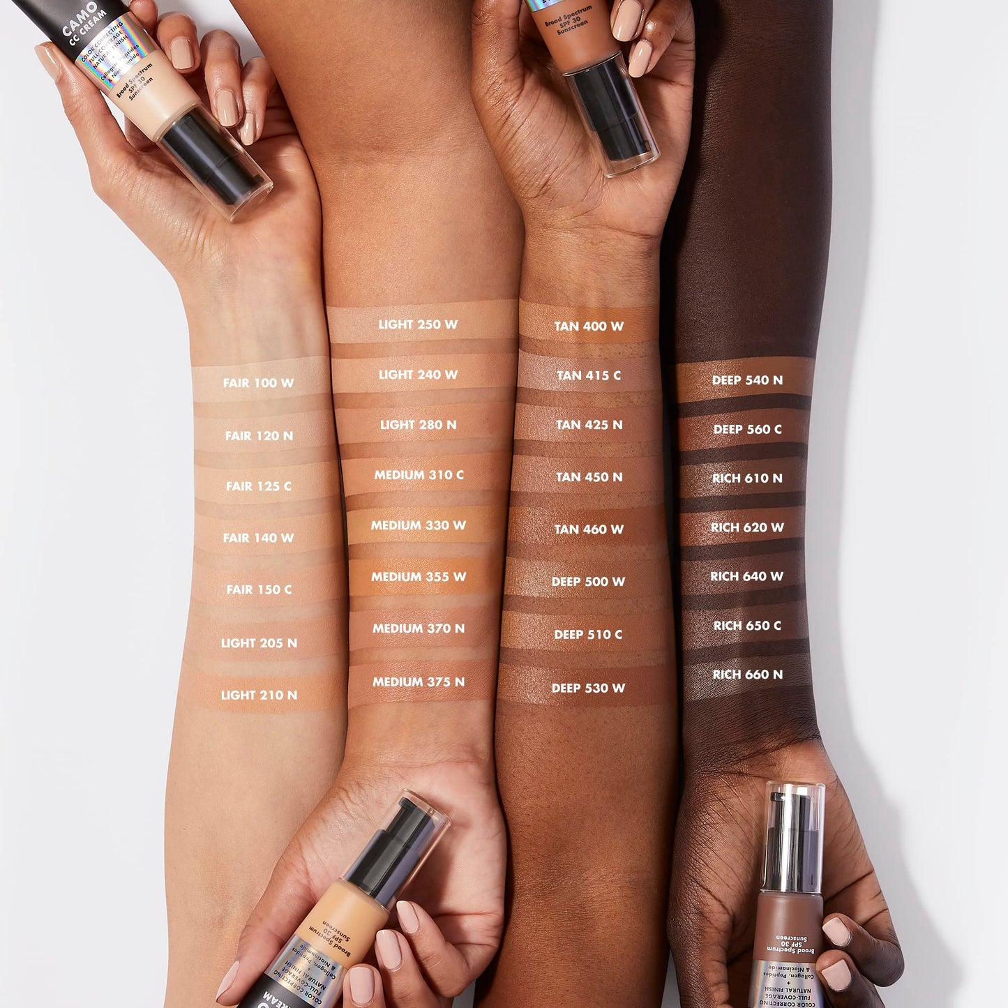 e.l.f. Camo CC Cream, SPF 30 Color-Correcting Medium-To-Full Coverage Face Foundation, Delivers An Airbrushed Finish, Vegan & Cruelty-Free, Tan 400 W Beauty & Personal Care e.l.f.