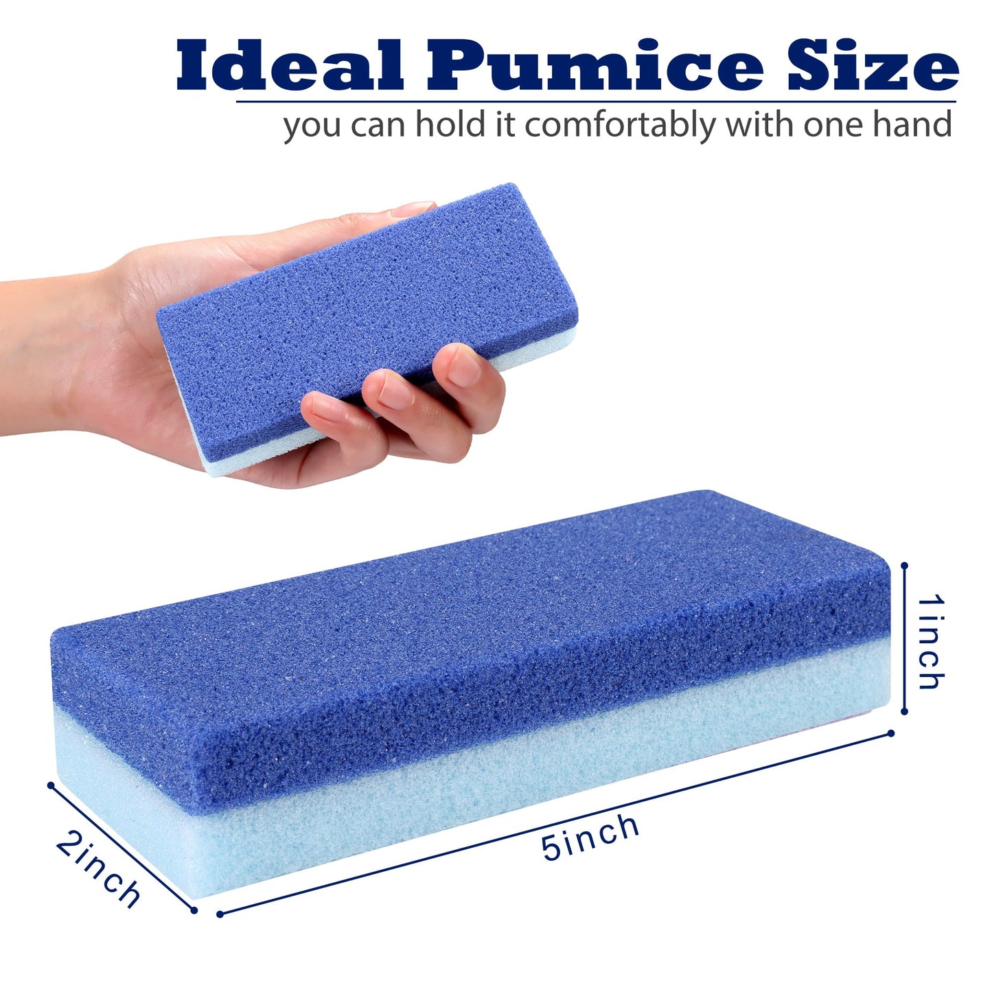 6 Pack Foot Pumice Stone for Feet Callus Remover, EWAGOA Pedicure Tools for Feet, Foot Exfoliator and Foot Scrubber Dead Skin Remover Cracked Heel Beauty and Personal Care EWAGOA
