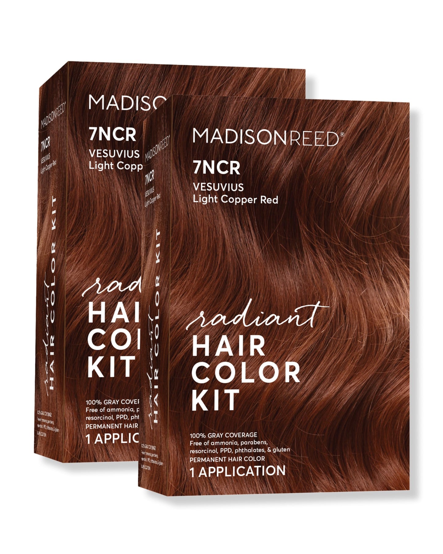 Madison Reed Radiant Hair Color Kit - 7NCR Light Copper Red (Vesuvius Red), Dimensional Gray Hair Blending Permanent Hair Dye, PPD-Free Beauty & Personal Care Madison Reed