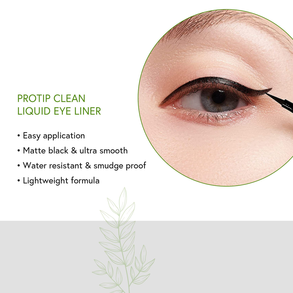 Honeybee Gardens ProTip Clean Liquid Liner, Black, Nano-Free Pigments, Long-Wearing, 0.034 fl oz Beauty & Personal Care Honeybee Gardens