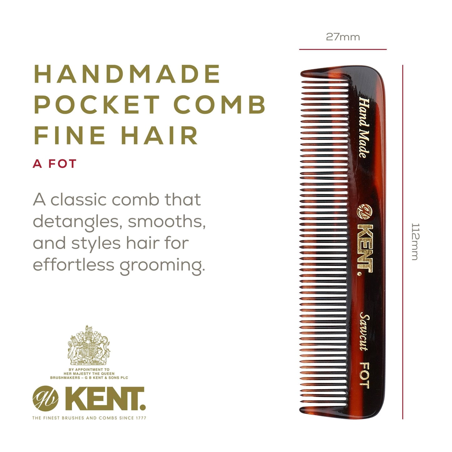 Kent Beard & Mustache Grooming Kit Includes BRD2 White Boar Bristle Beard Brush, 81T Handmade Sawcut Comb, and FOT Fine Tooth Beard Comb for Men’s Beauty and Personal Care KENT