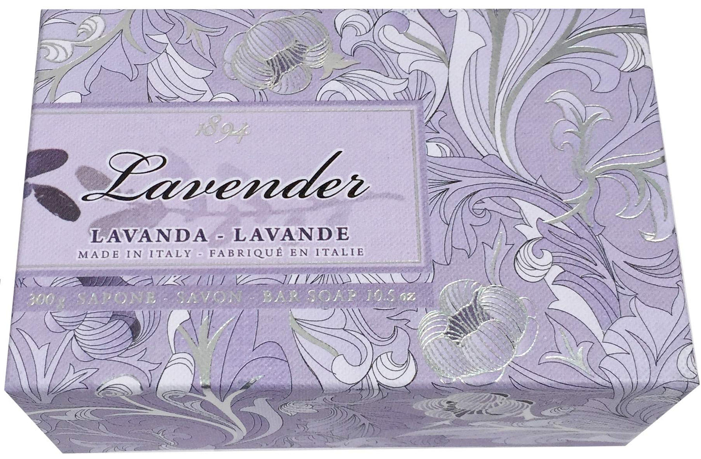 Alighiero Campostrini Luxury Vegetable Soap Made In Italy All Natural Sapone 1894 Collection 10.5 Bar (Lavender Lavanda) Beauty & Personal Care Alighiero Campostrini