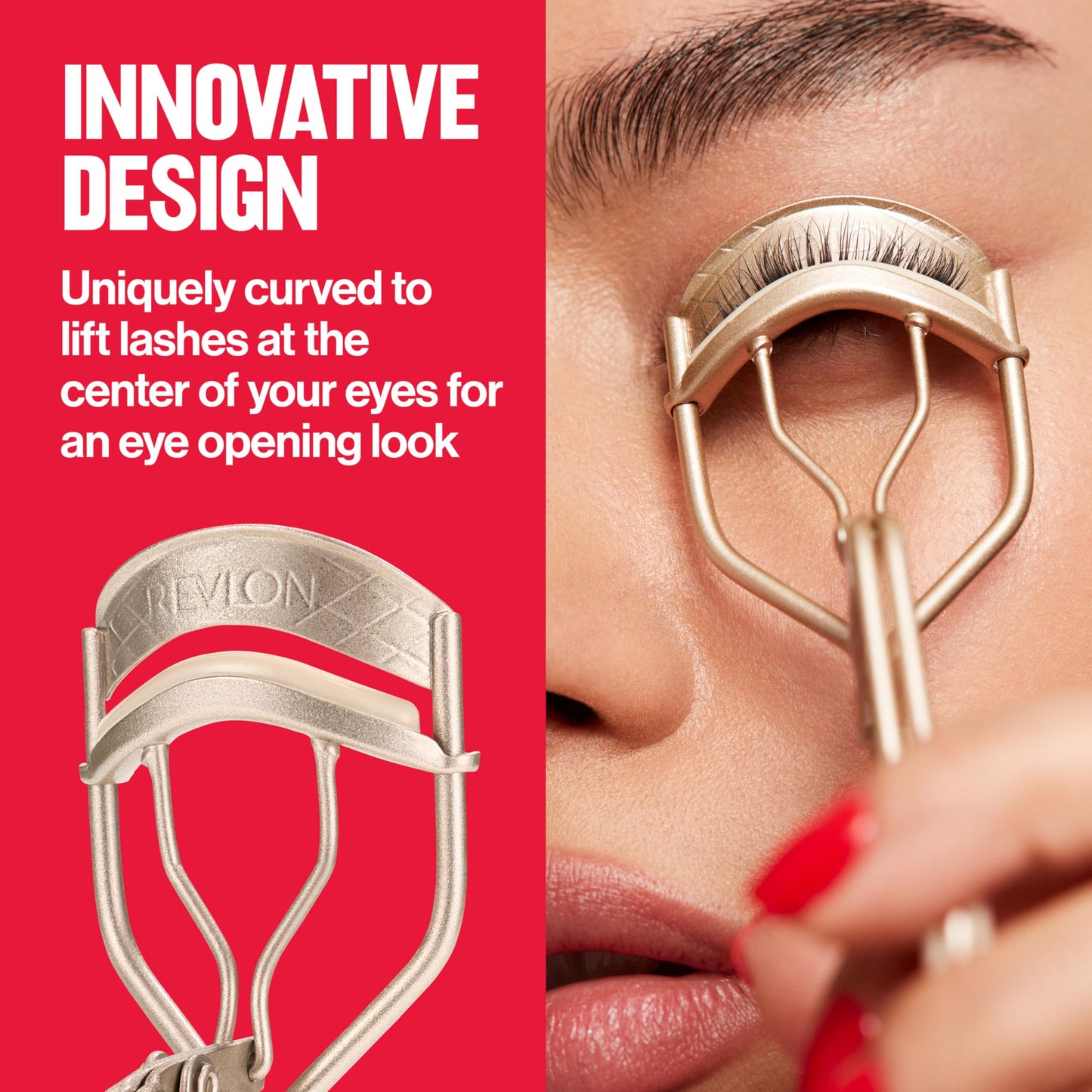 Revlon Designer Series Lash Curler, Eyelash Lift for an Eye Opening Look, with Finger Grips for a Non Slip Grip, Easy to Use, 1 Count Beauty & Personal Care REVLON