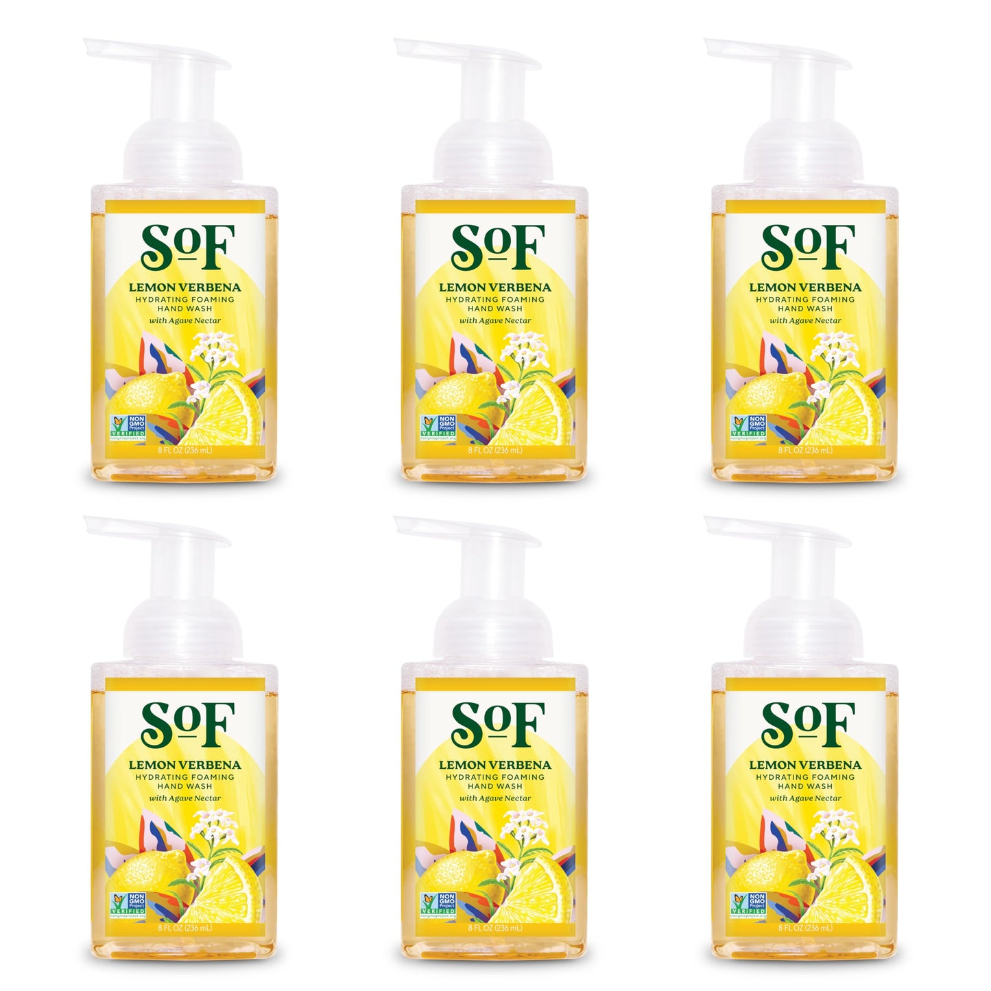South Of France SoF Hydrating Foaming Hand Wash - With Organic Agave Nectar & Coconut Oil- Vegan & Non GMO- Free From Phthalates, Sulfates & Parabens Beauty & Personal Care South Of France