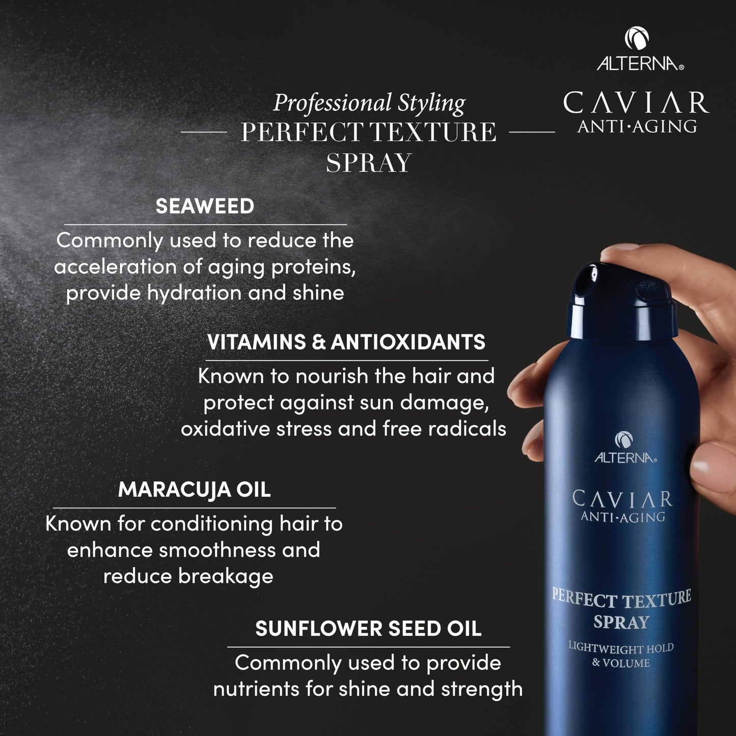 Alterna Caviar Professional Styling Perfect Texture Spray, 6.5 Ounce (Pack of 1) Beauty & Personal Care Alterna