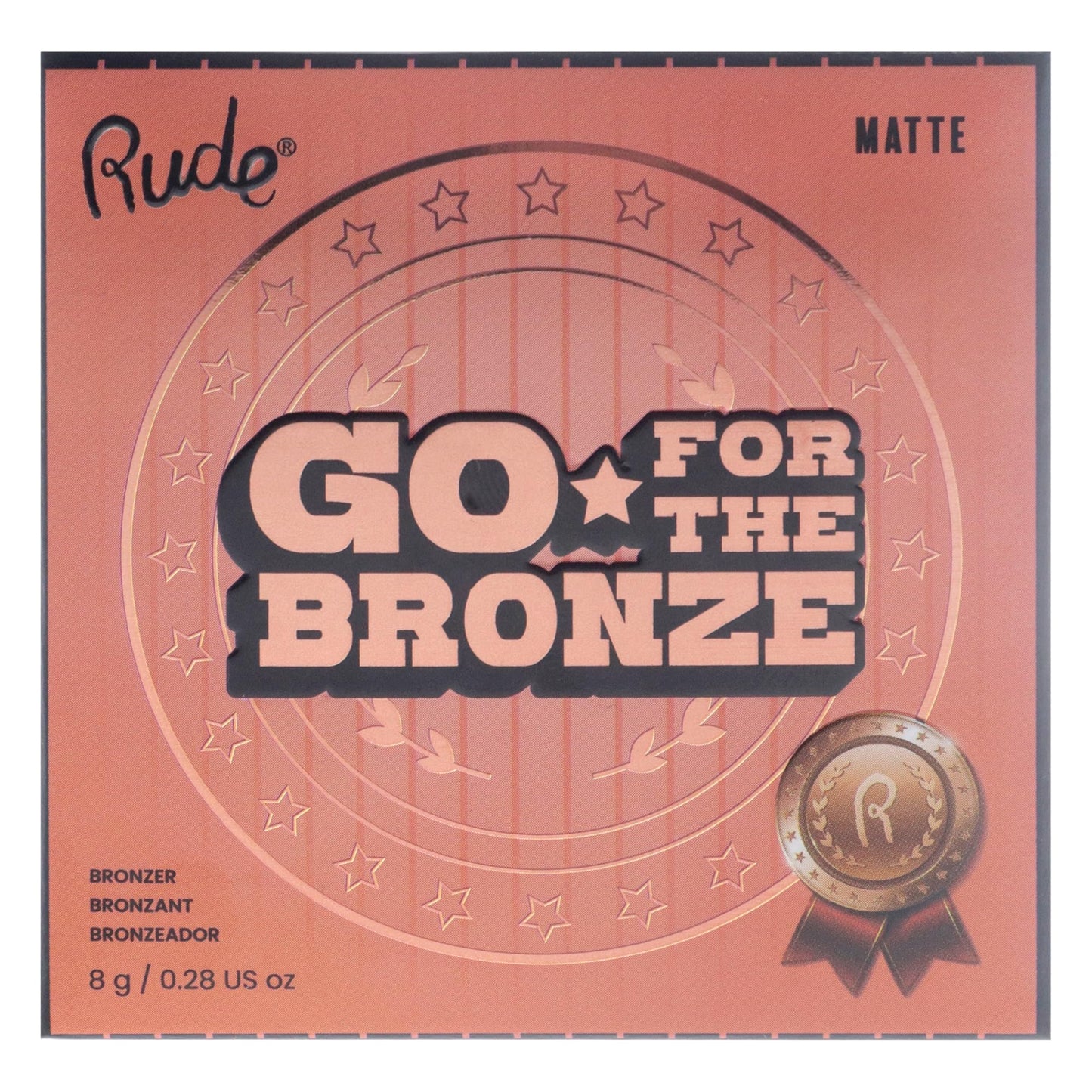 Go for the Bronze - Non Precious Metal by Rude Cosmetics for Women - 0.28 oz Bronzer Beauty & Personal Care RUDE