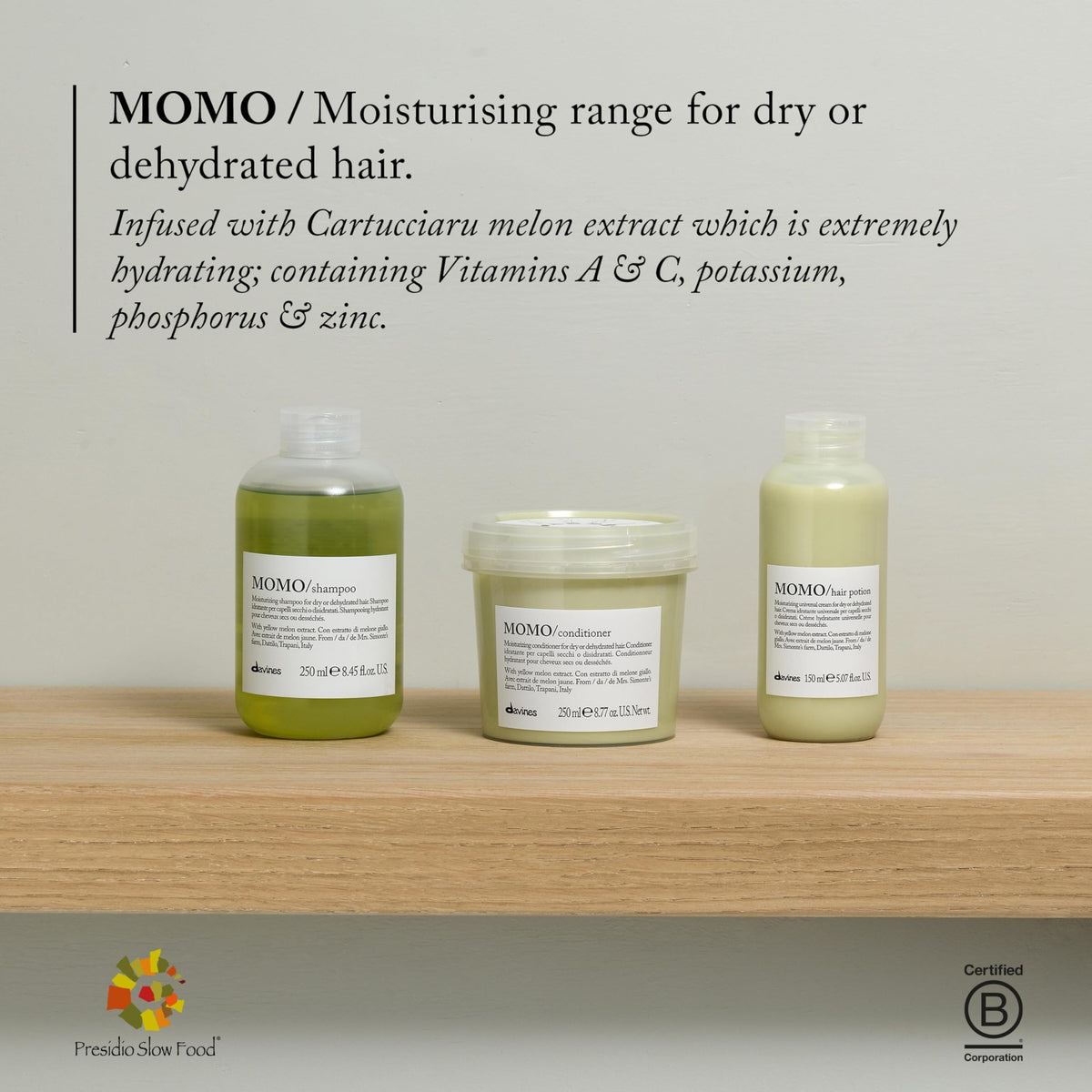 Davines Momo Moisturizing Shampoo for Dry and Dehydrated Hair, 8.45 Ounce Beauty & Personal Care Davines