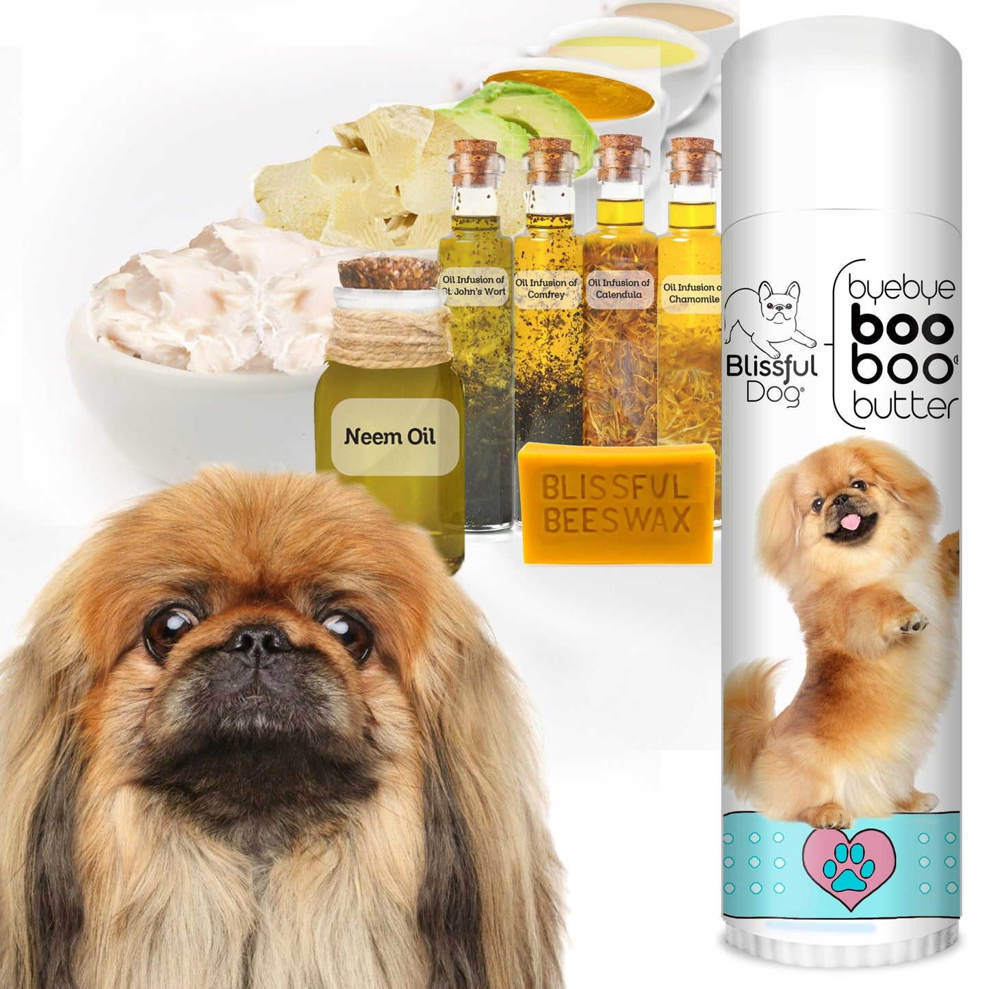 The Blissful Dog .50 oz Tube Pekingese Booboo Butter Beauty and Personal Care The Blissful Dog