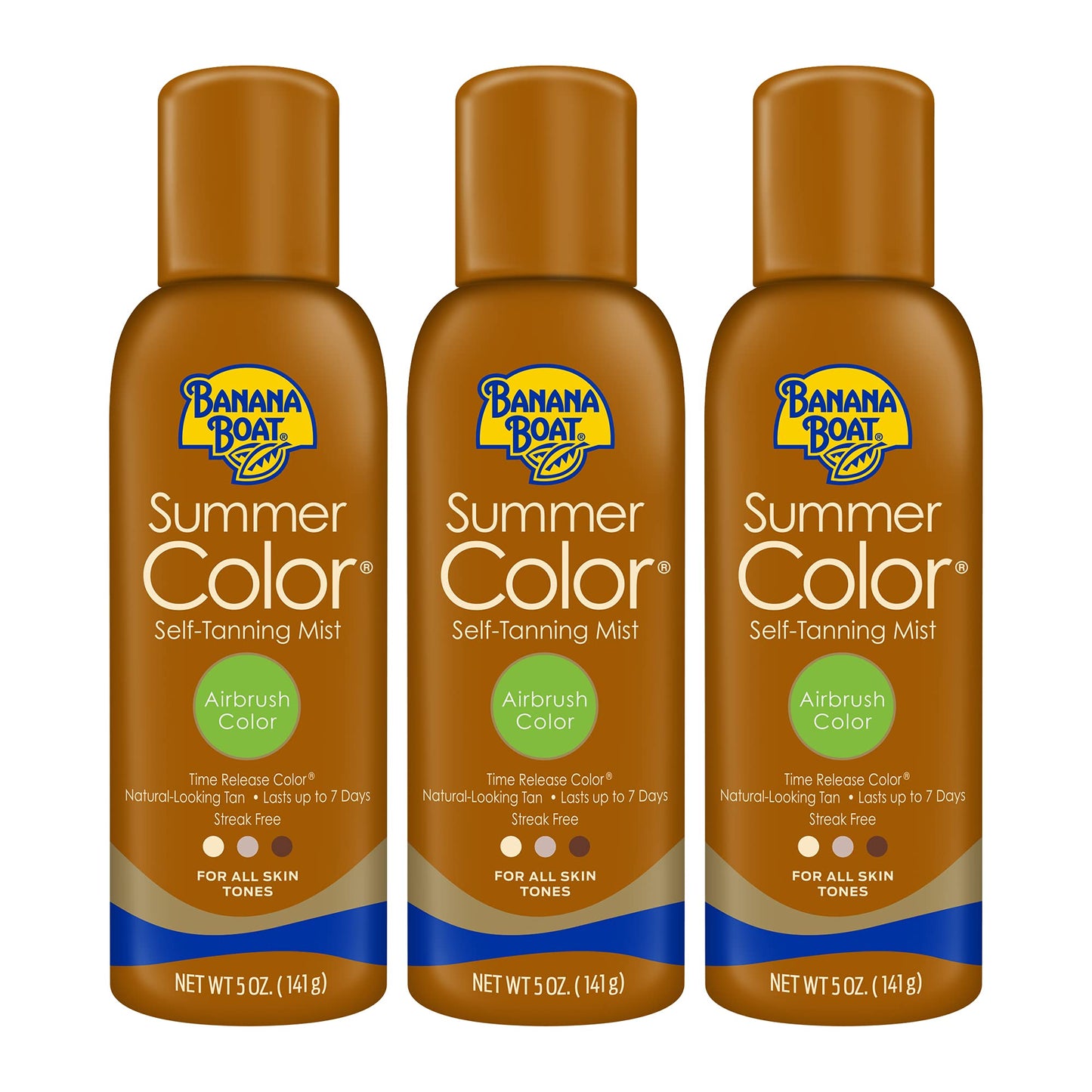 Banana Boat Self Tanning Spray for All Skin Tones, Airbrush Color, Reef Friendly, 5 Ounce - Pack of 3 Beauty & Personal Care Banana Boat