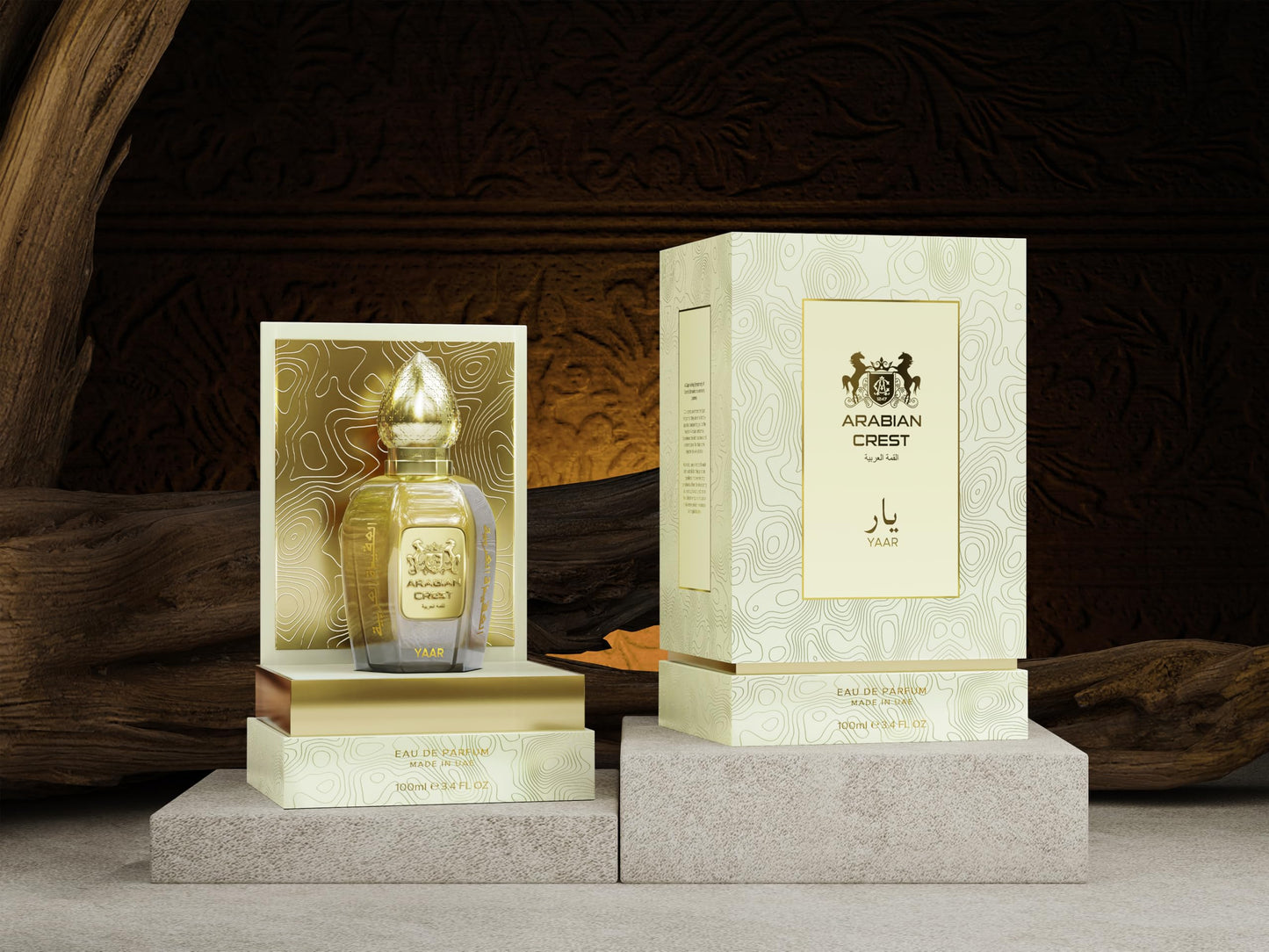 Arabian Crest Dubai Yaar Eau de Parfum 100ML - Amber Vanilla Perfume for Unisex - Long-Lasting Scent with Rose, Coffee, Vanilla & Musk - Vegan Beauty & Personal Care Arabian Crest