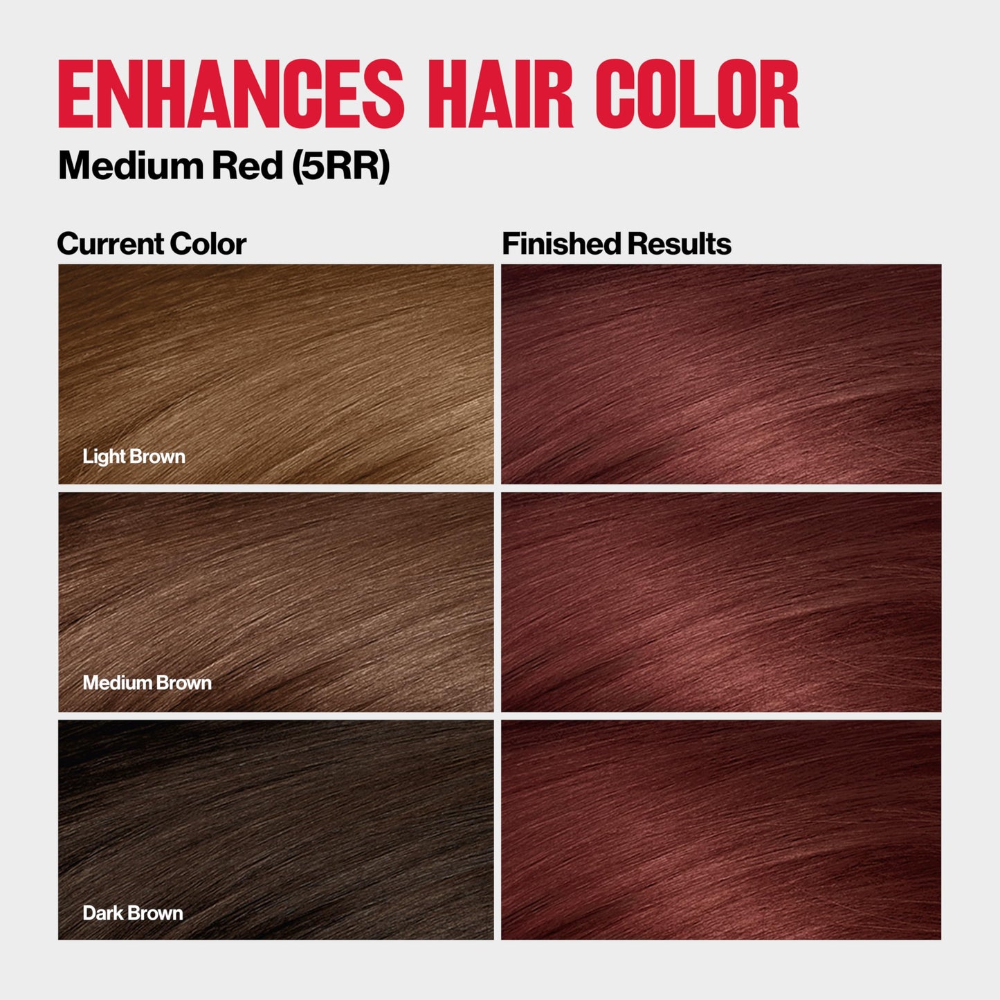 Revlon ColorSilk Tone + Gloss + Care Demi Permanent Hair Color, Dye Kit with Leave-In Scalp and Haircare Serum, 2x Shinier, 4x Stronger, 5RR Medium Beauty & Personal Care REVLON