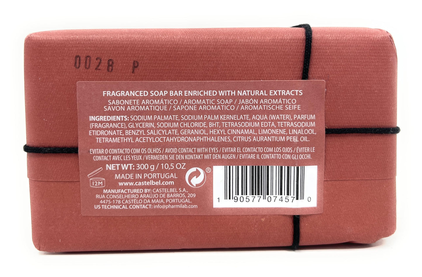 Castelbel Wild Honey & Santal Scented Luxury Soap, 10.5 Ounces Beauty & Personal Care Castelbel