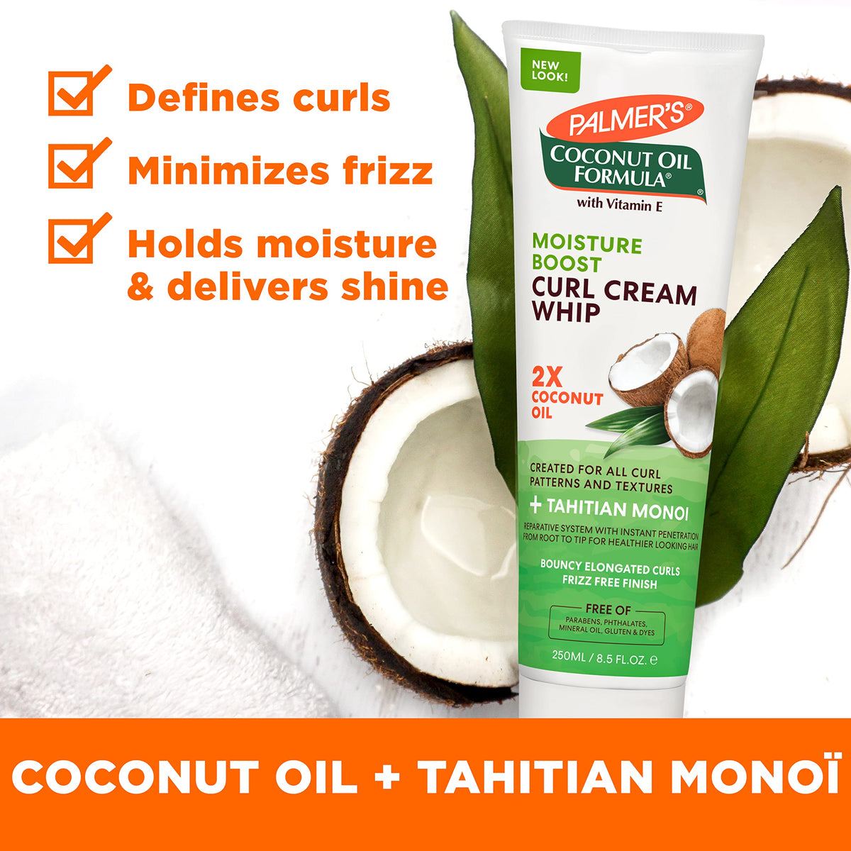Palmer's Coconut Oil Formula Moisture Boost Curl Whip Cream, 8.5 oz. Beauty & Personal Care Palmer's