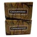 Greenwich Bay Trading Co. Elements Cedarwood Soap for Men, 8.6 oz Bars, Set of 2 Beauty & Personal Care Greenwich Bay