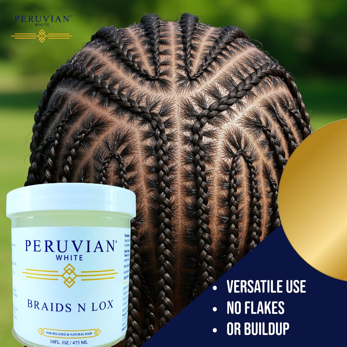 Peruvian white Braids N Lox Gel - Smooths Edges,Locks in Style Beauty & Personal Care Peruvian white
