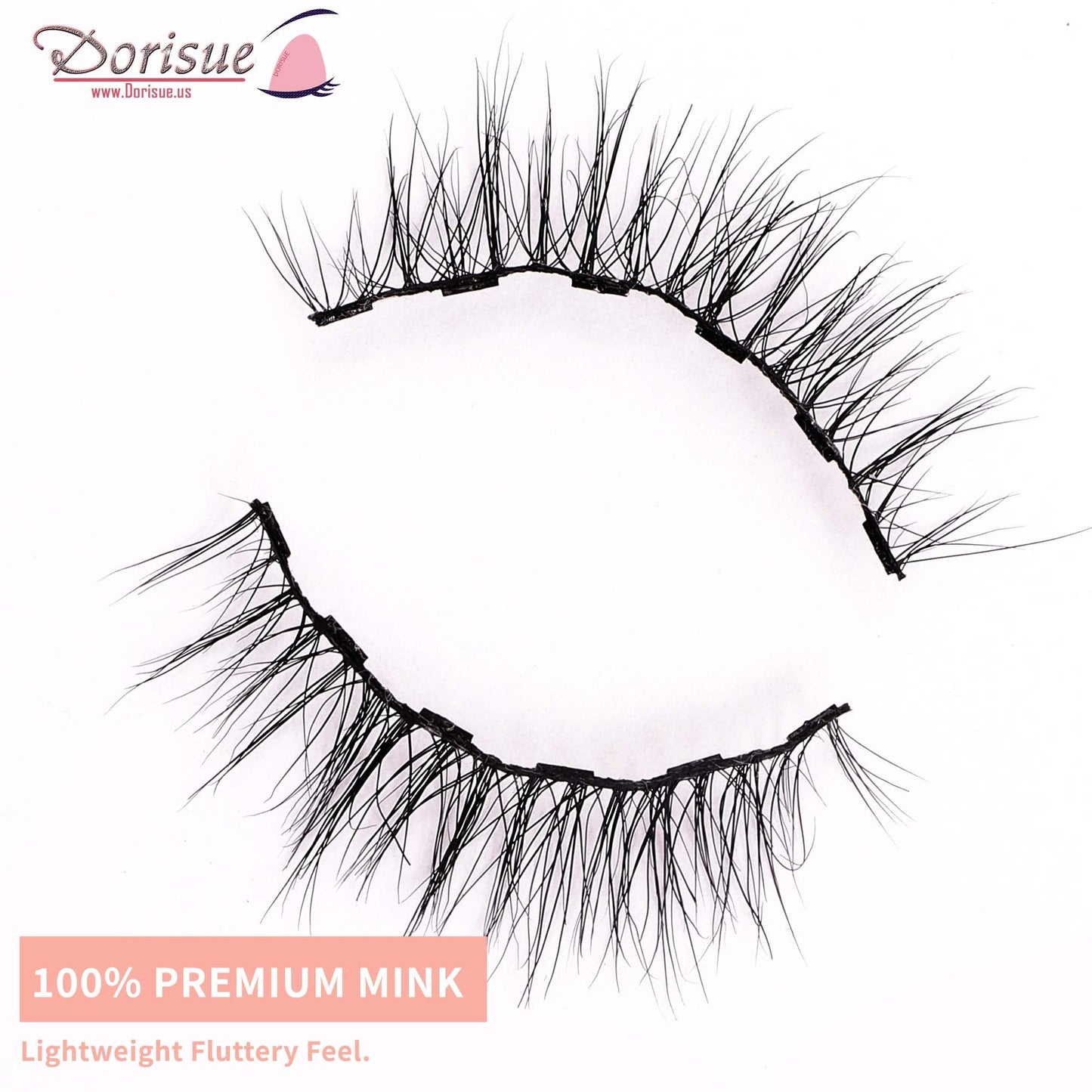 Dorisue Natural magnetic lashes short Magnetic eyelashes Natural look Luxe Cat eyes Natural Medium Long lashes Flare style Beauty & Personal Care Dorisue