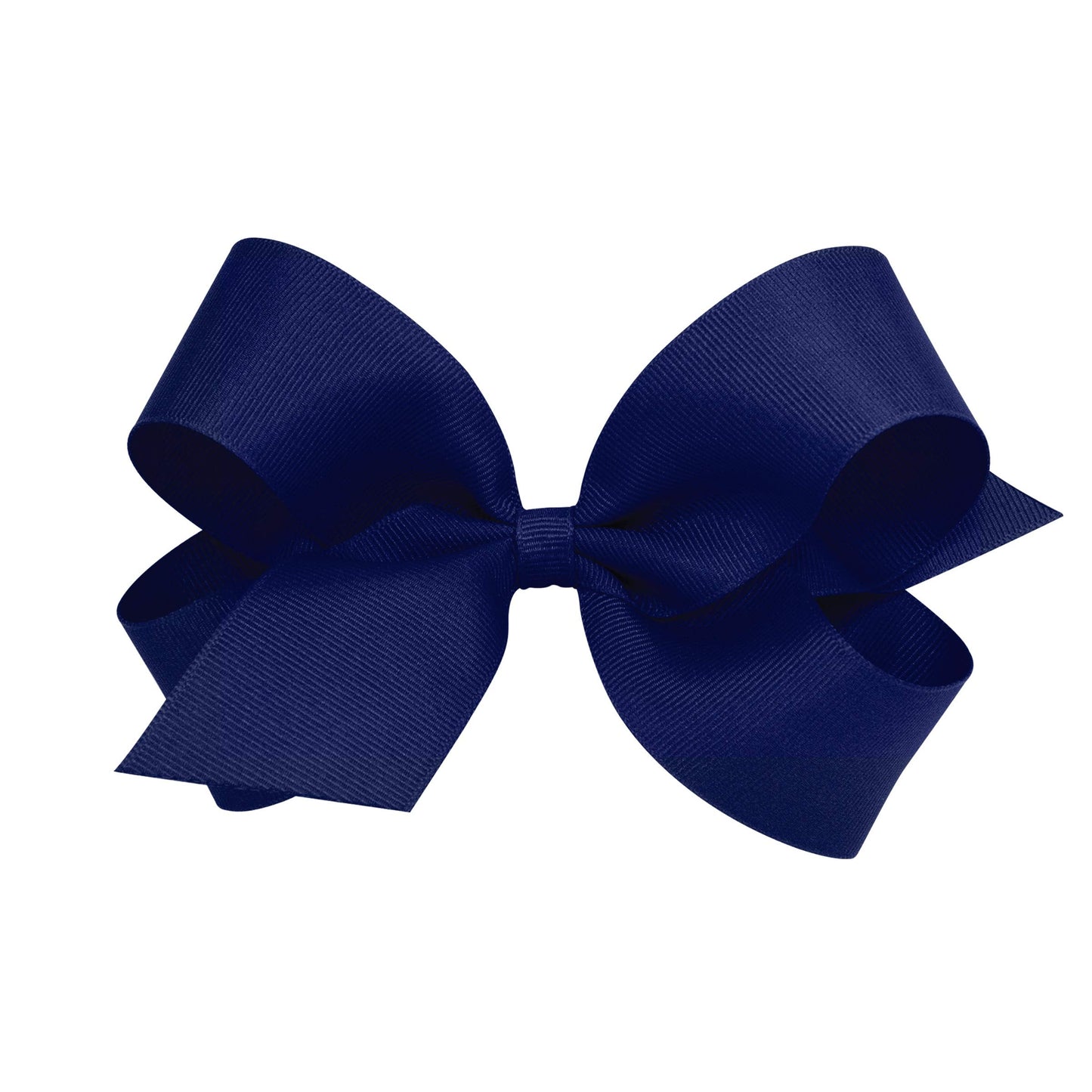 Wee Ones Girls' Plain Wrap Classic Grosgrain Hair Bows on a WeeStay No-Slip Hair Clip, Handmade, Large, Light Navy Beauty & Personal Care Wee Ones