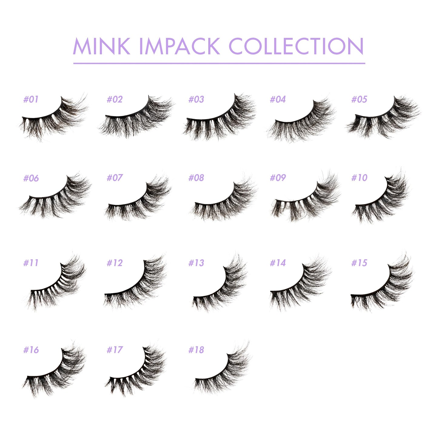 i-Envy False Lashes 3D Mink-Like Plush Impact Natural to Dramatic Vegan Eyelashes (10) Beauty & Personal Care i•ENVY
