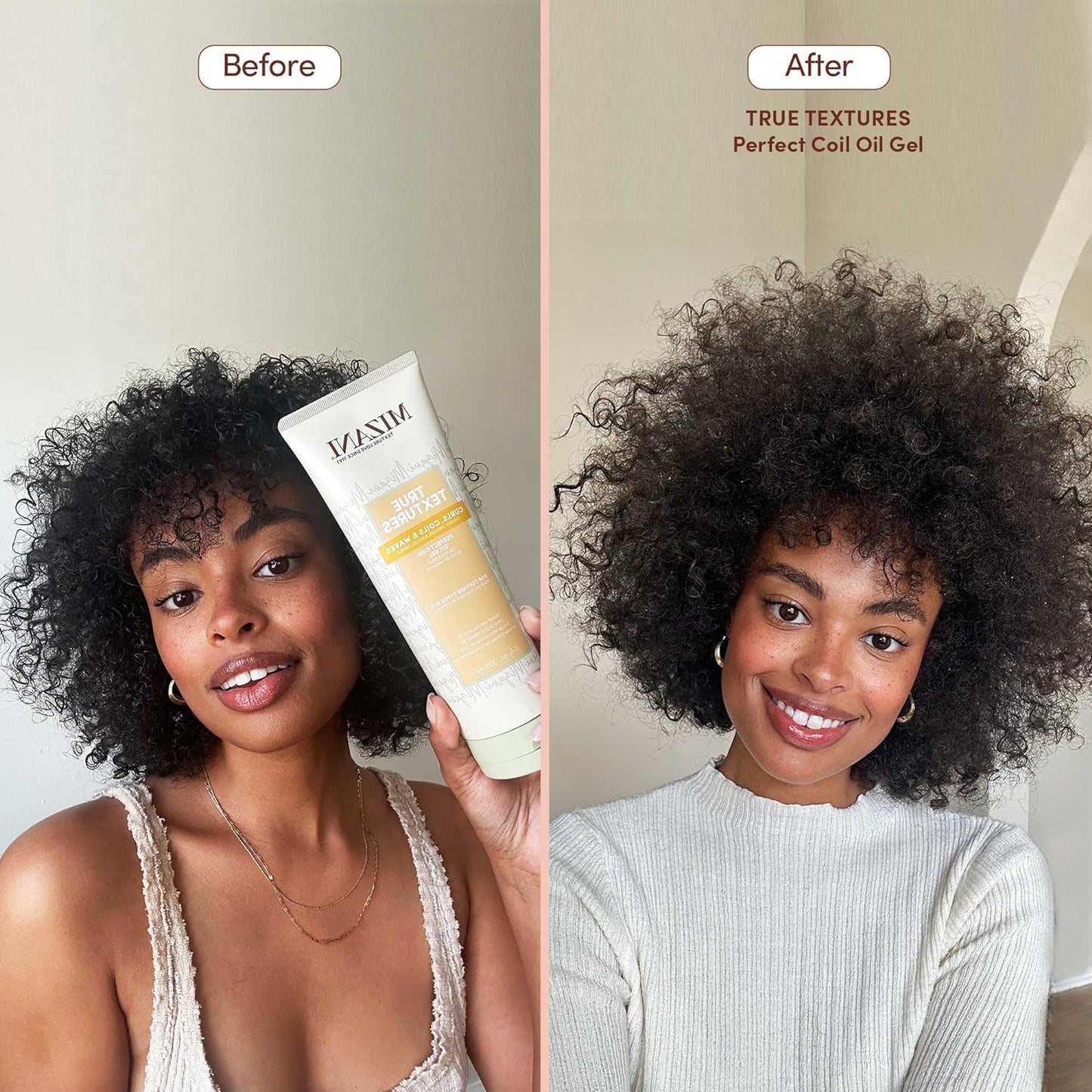 Mizani True Textures Perfect Coil Oil Gel - Curly Hair Gel for Wash and Go Styles, with Olive & Coconut Oil, Anti Frizz, Silicone-Free, No Drying Beauty & Personal Care Mizani