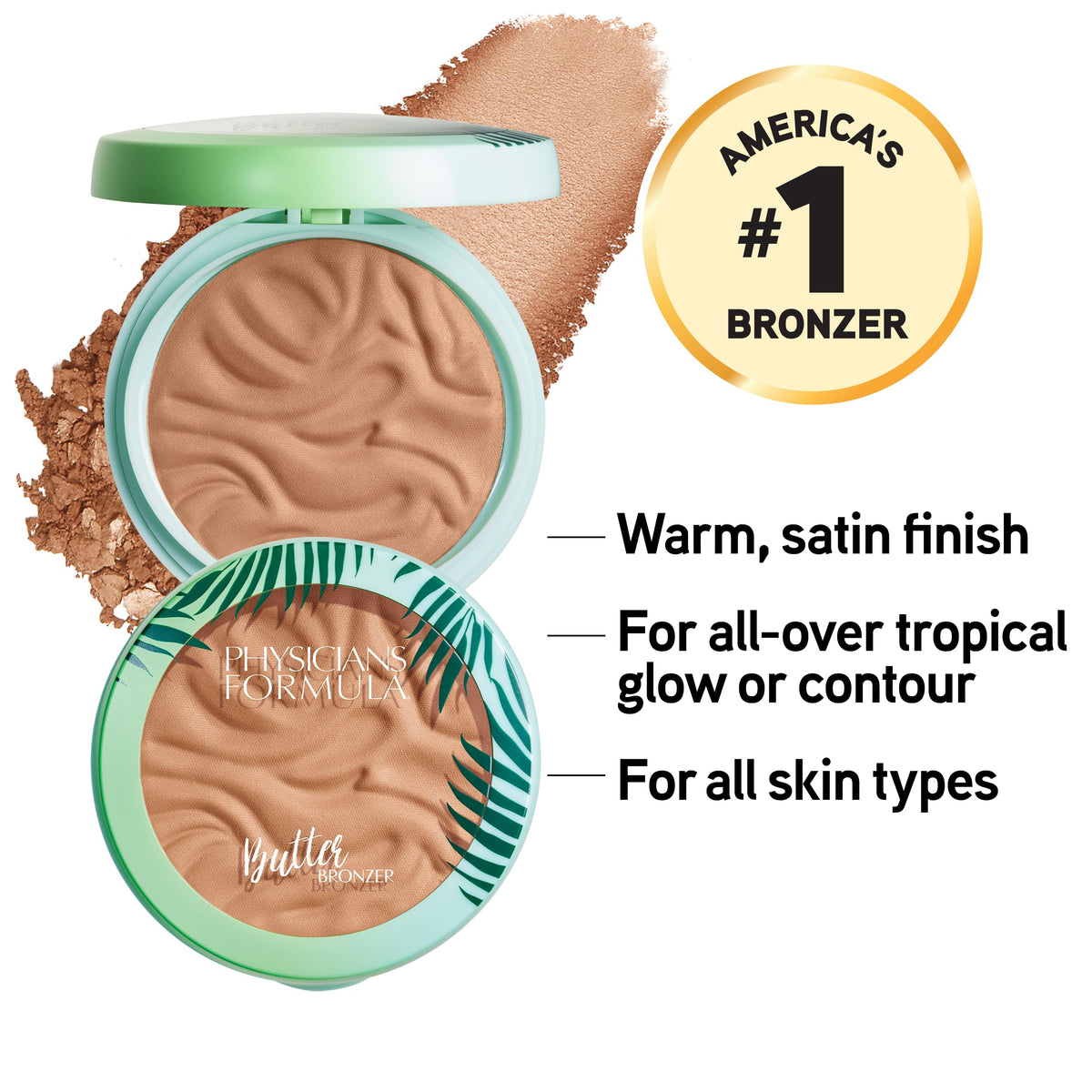 Physicians Formula Murumuru Butter Bronzer, Moisturizing, Nourishing Murumuru Butter for Silky Glow, Dermatologist Tested, Hypoallergenic, Vegan Beauty & Personal Care Physicians Formula