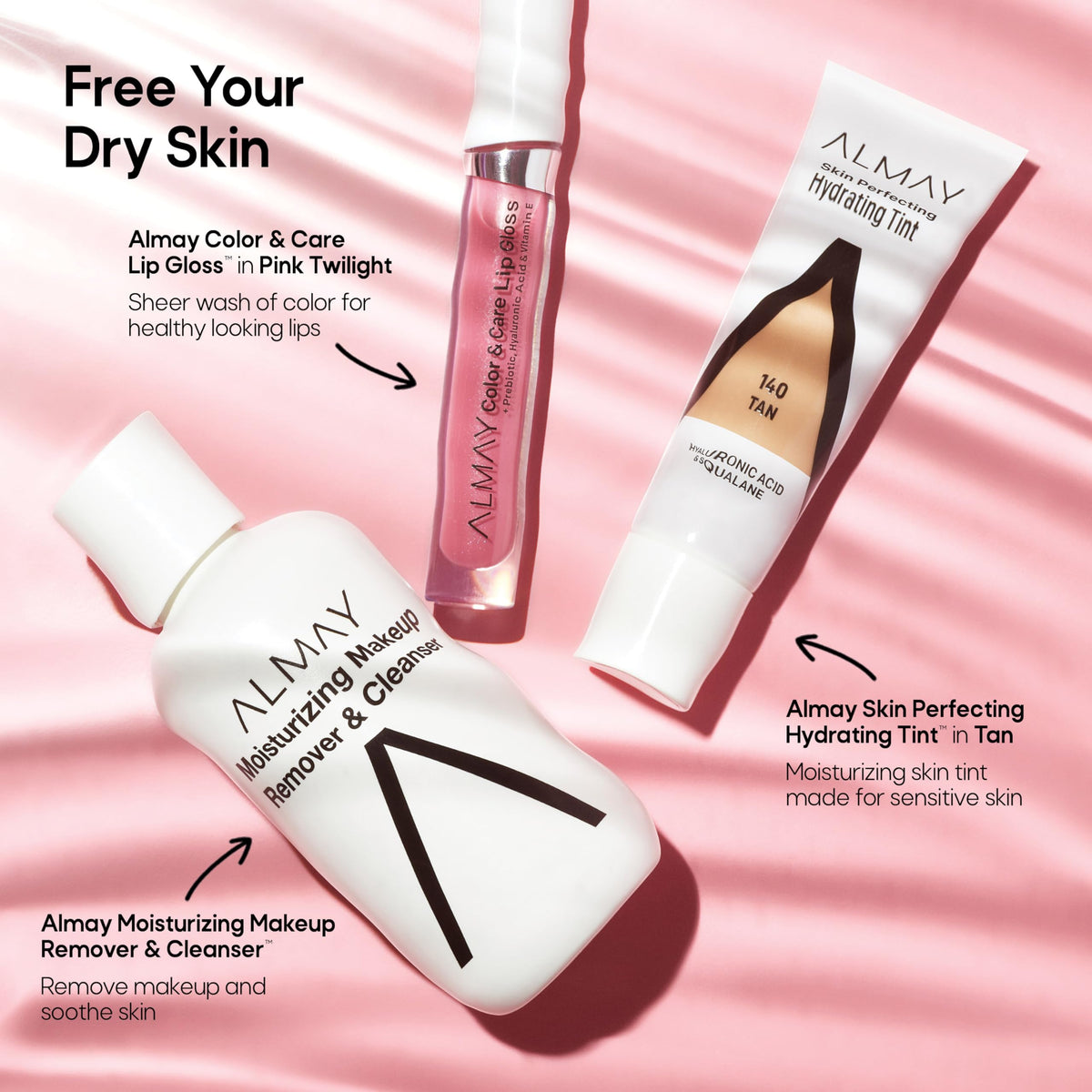 Almay Moisturizing Makeup Remover & Cleanser, 4 fl oz