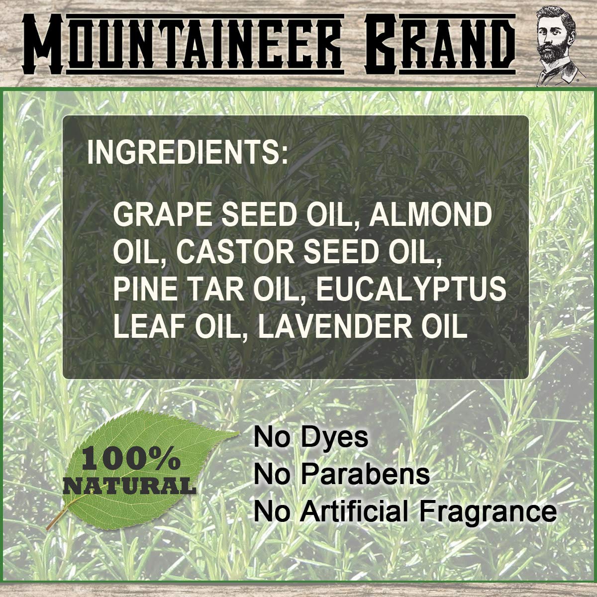 Mountaineer Brand Natural Beard Oil with Pine Tar Scent | Made in West Virgina | Hydrates, Moisturises, Softens & Conditions for Beard Growth | Treats Beauty & Personal Care Mountaineer Brand, 100% Natural Always